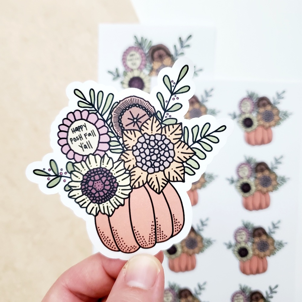 LB057 STICKERS Custom Poshmark Happy Posh Fall Y'all Shipping [Price Firm]